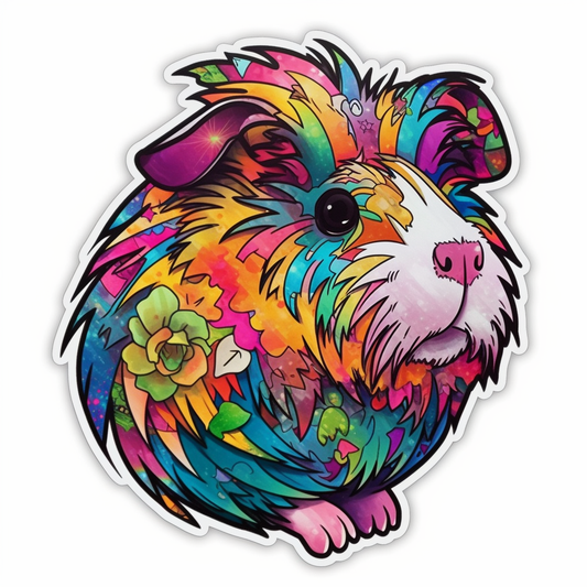 Guinea Pig Vinyl Decal Sticker for Car, Laptop, Tumbler and more # 005591