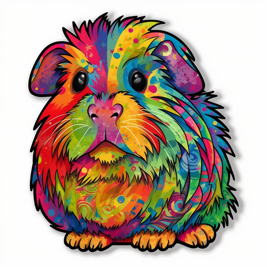 Guinea Pig Vinyl Decal Sticker for Car, Laptop, Tumbler and more # 005521
