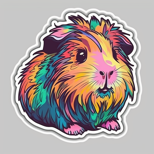 Guinea Pig Vinyl Decal Sticker for Car, Laptop, Tumbler and more # 005544