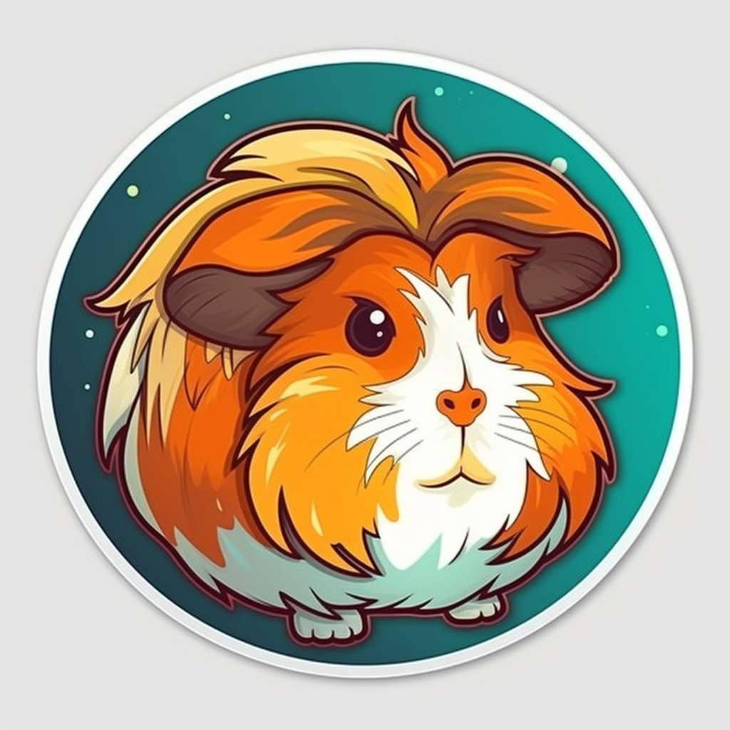 Guinea Pig Vinyl Decal Sticker for Car, Laptop, Tumbler and more # 005581
