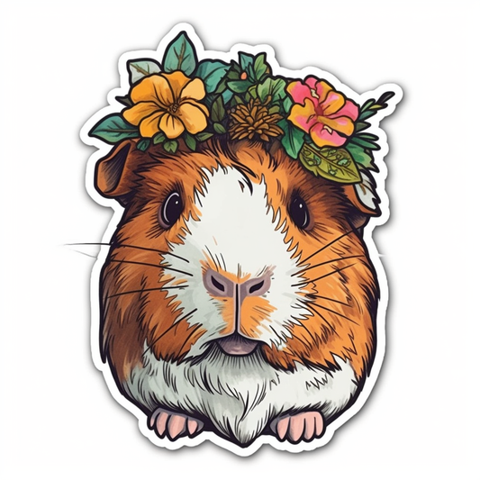 Guinea Pig Vinyl Decal Sticker for Car, Laptop, Tumbler and more # 005434