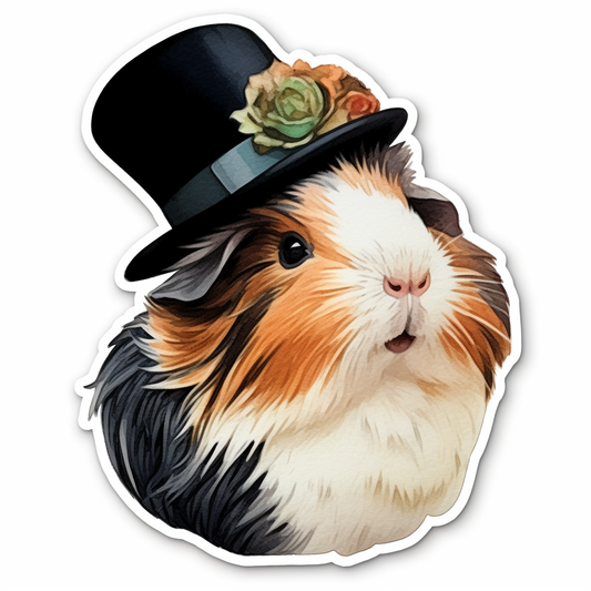 Guinea Pig Vinyl Decal Sticker for Car, Laptop, Tumbler and more # 005483