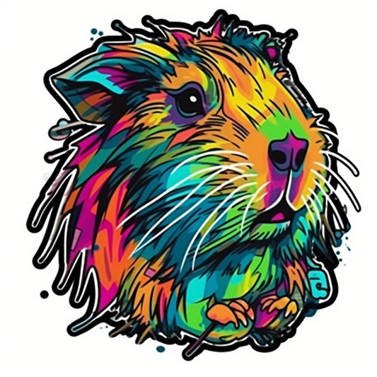 Guinea Pig Vinyl Decal Sticker for Car, Laptop, Tumbler and more # 005528