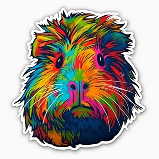 Guinea Pig Vinyl Decal Sticker for Car, Laptop, Tumbler and more # 005620