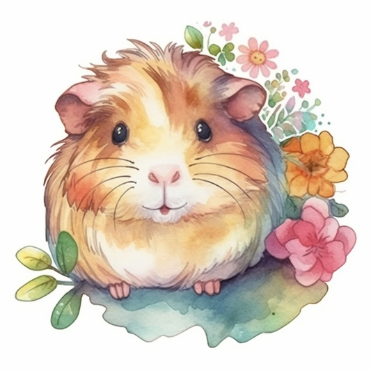 Guinea Pig Vinyl Decal Sticker for Car, Laptop, Tumbler and more # 005573