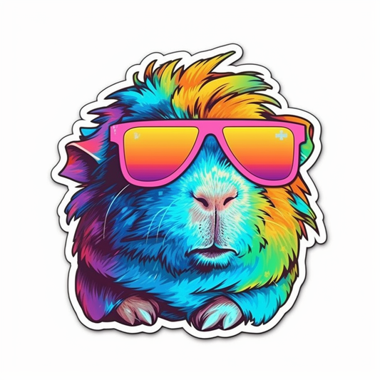 Guinea Pig Vinyl Decal Sticker for Car, Laptop, Tumbler and more # 005513