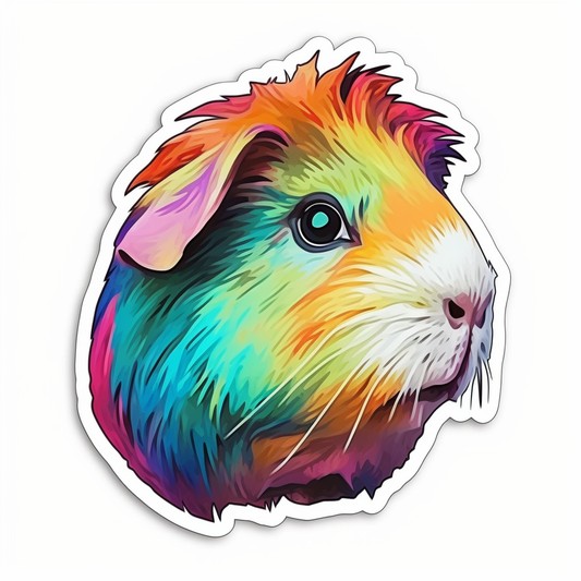 Guinea Pig Vinyl Decal Sticker for Car, Laptop, Tumbler and more # 005439