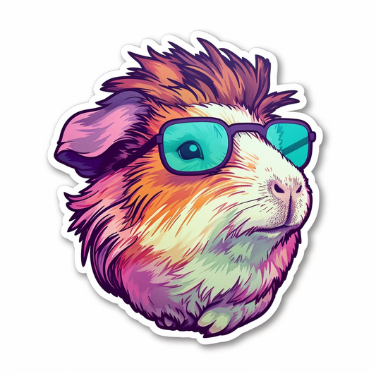 Guinea Pig Vinyl Decal Sticker for Car, Laptop, Tumbler and more # 005595