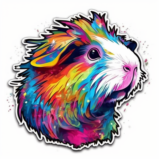 Guinea Pig Vinyl Decal Sticker for Car, Laptop, Tumbler and more # 005484