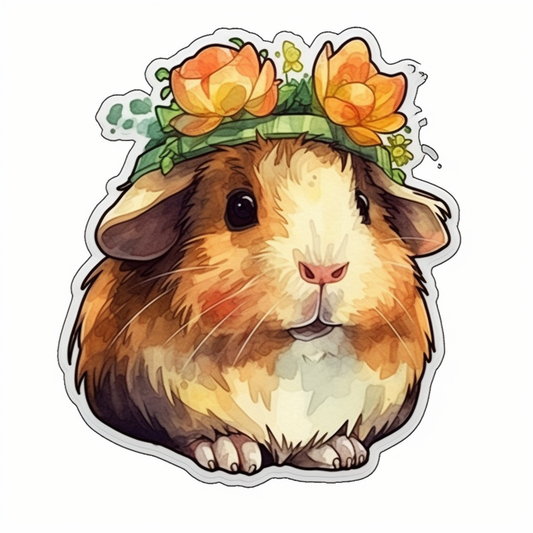 Guinea Pig Vinyl Decal Sticker for Car, Laptop, Tumbler and more # 005441