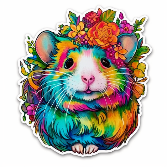 Hamster Vinyl Decal Sticker for Car, Laptop, Tumbler and more # 005622