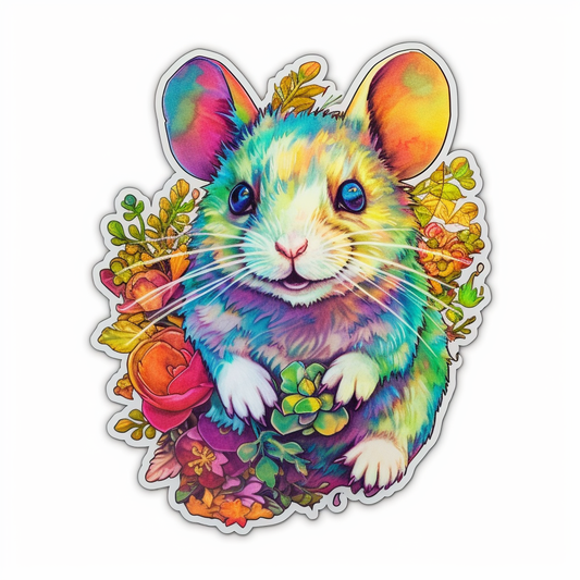 Hamster Vinyl Decal Sticker for Car, Laptop, Tumbler and more # 005626