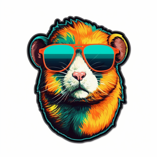 Hamster Vinyl Decal Sticker for Car, Laptop, Tumbler and more # 005545