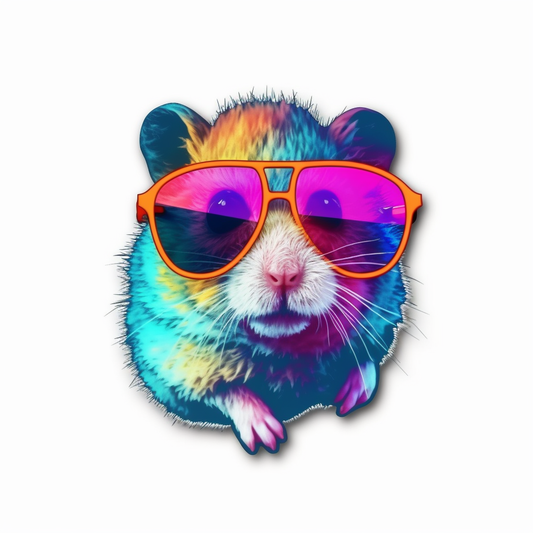 Hamster Vinyl Decal Sticker for Car, Laptop, Tumbler and more # 005512