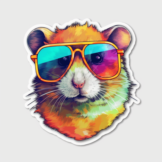 Hamster Vinyl Decal Sticker for Car, Laptop, Tumbler and more # 005567