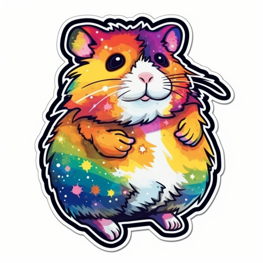 Hamster Vinyl Decal Sticker for Car, Laptop, Tumbler and more # 005621