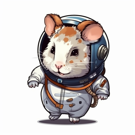 Hamster Vinyl Decal Sticker for Car, Laptop, Tumbler and more # 005629