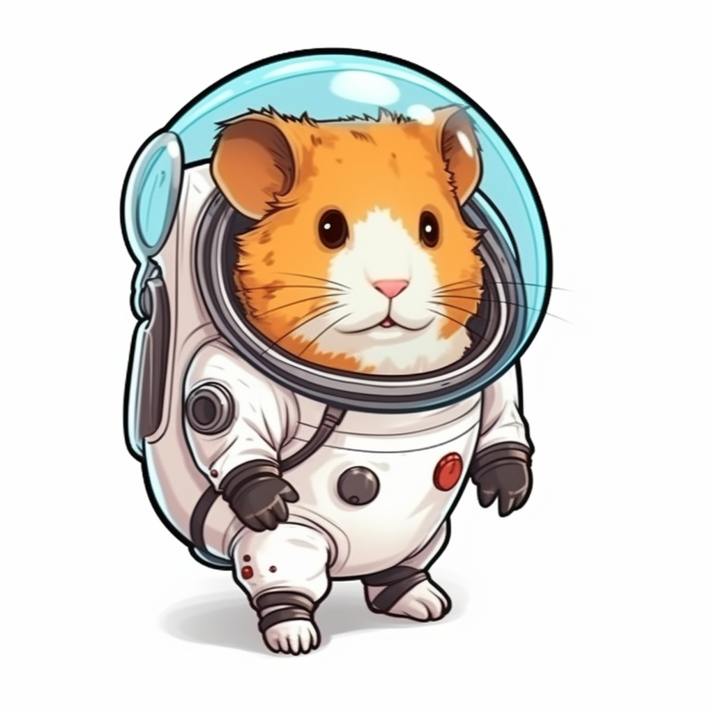 Hamster Vinyl Decal Sticker for Car, Laptop, Tumbler and more # 005570