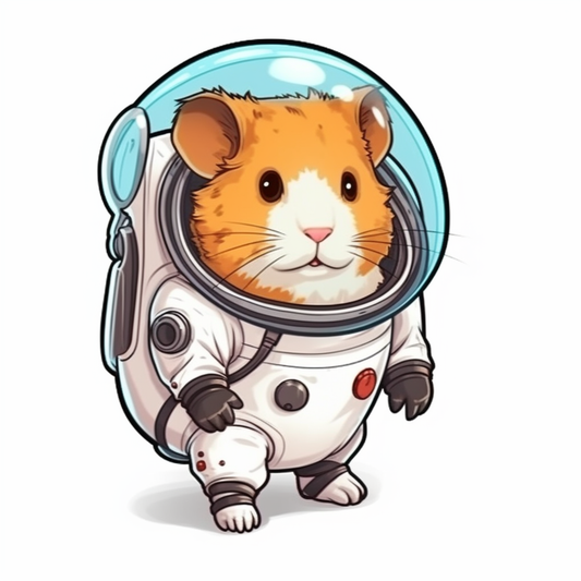 Hamster Vinyl Decal Sticker for Car, Laptop, Tumbler and more # 005570