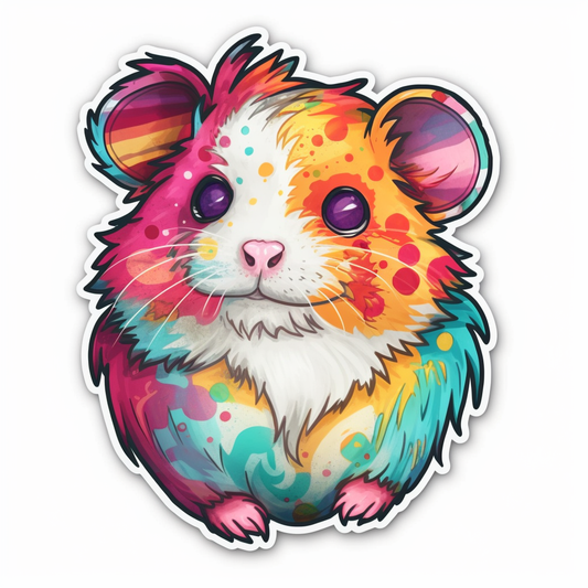 Hamster Vinyl Decal Sticker for Car, Laptop, Tumbler and more # 005624