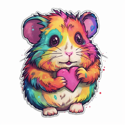 Hamster Vinyl Decal Sticker for Car, Laptop, Tumbler and more # 005640
