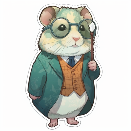 Hamster Vinyl Decal Sticker for Car, Laptop, Tumbler and more # 005487