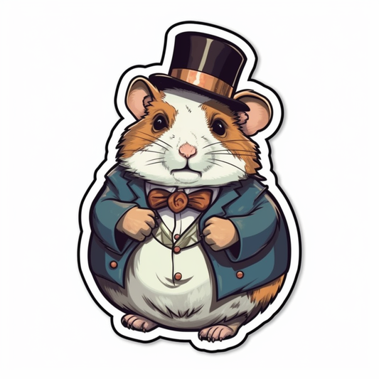 Hamster Vinyl Decal Sticker for Car, Laptop, Tumbler and more # 005490