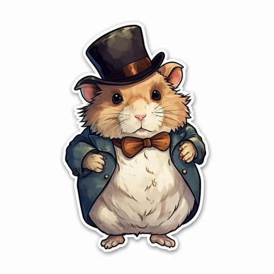 Hamster Vinyl Decal Sticker for Car, Laptop, Tumbler and more # 005444