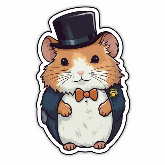 Hamster Vinyl Decal Sticker for Car, Laptop, Tumbler and more # 005615
