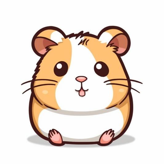 Hamster Vinyl Decal Sticker for Car, Laptop, Tumbler and more # 005558