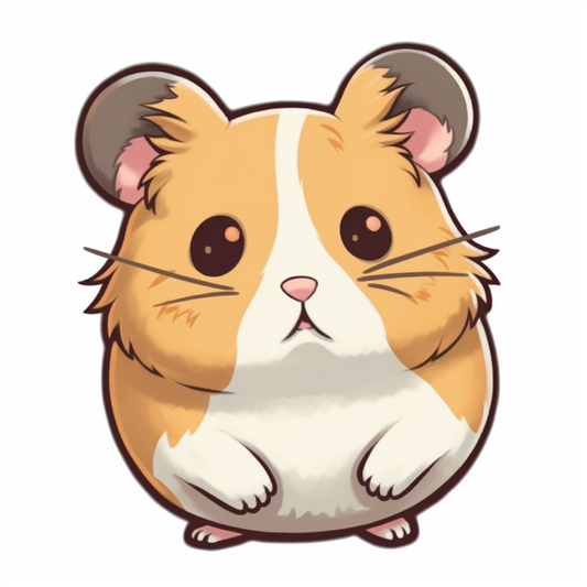 Hamster Vinyl Decal Sticker for Car, Laptop, Tumbler and more # 005611