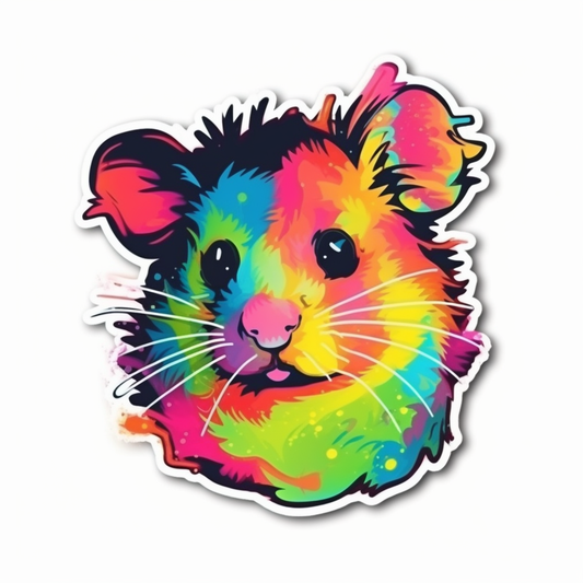 Hamster Vinyl Decal Sticker for Car, Laptop, Tumbler and more # 005468