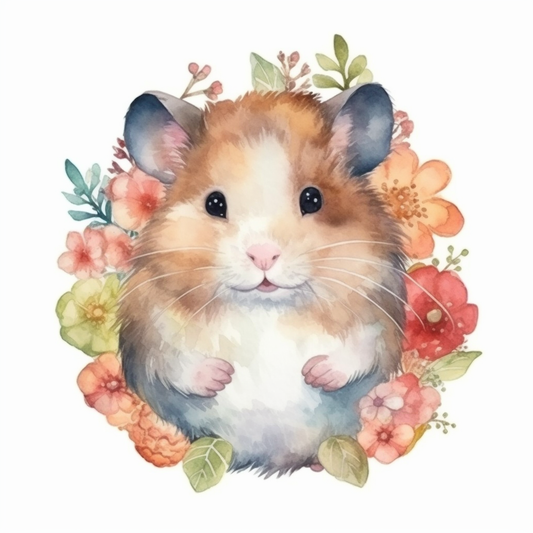 Hamster Vinyl Decal Sticker for Car, Laptop, Tumbler and more # 005535