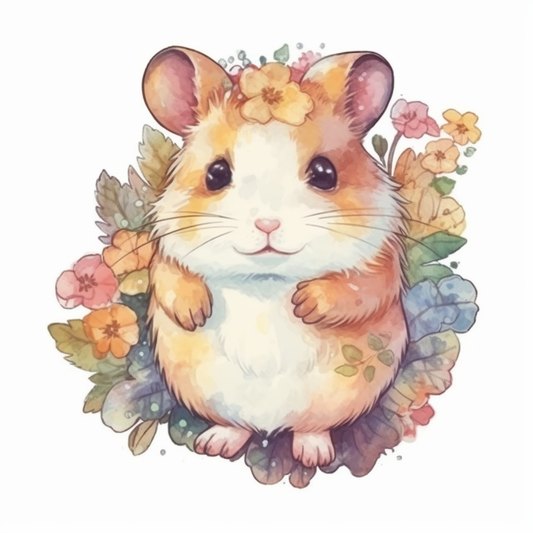 Hamster Vinyl Decal Sticker for Car, Laptop, Tumbler and more # 005600