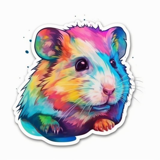 Hamster Vinyl Decal Sticker for Car, Laptop, Tumbler and more # 005435