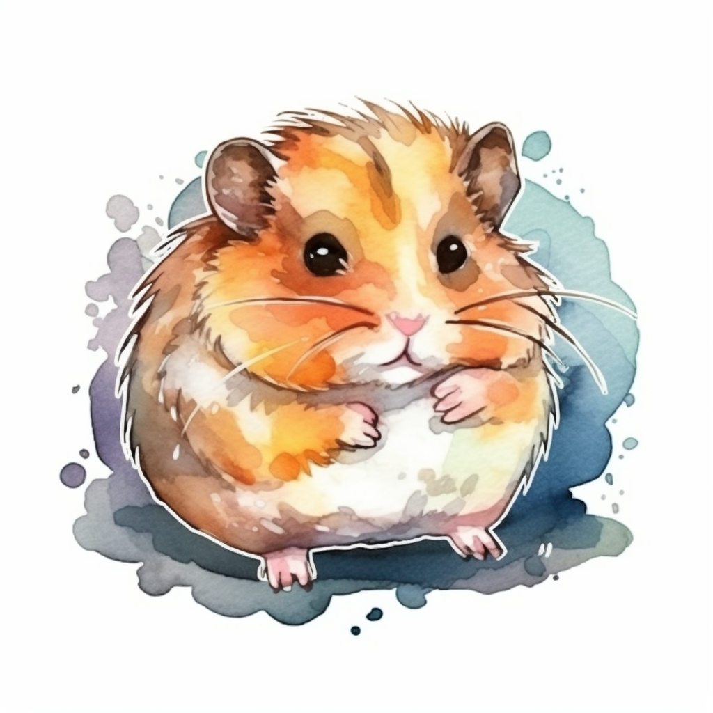 Hamster Vinyl Decal Sticker for Car, Laptop, Tumbler and more # 005510