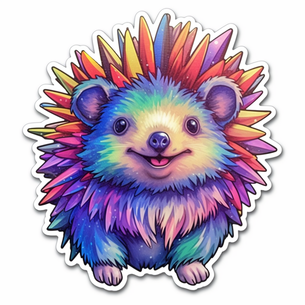 Hedgehog Vinyl Decal Sticker for Car, Laptop, Tumbler and more # 0010193