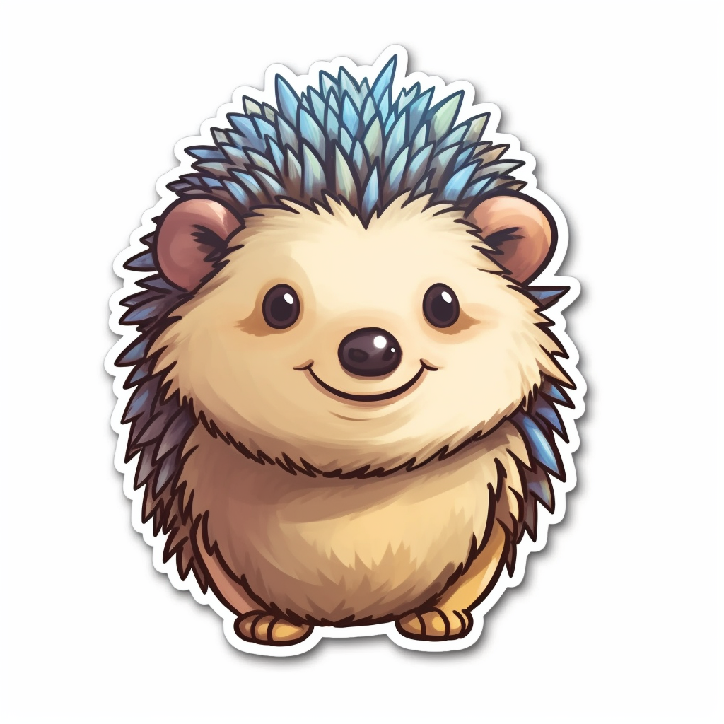 Hedgehog Vinyl Decal Sticker for Car, Laptop, Tumbler and more # 0010180