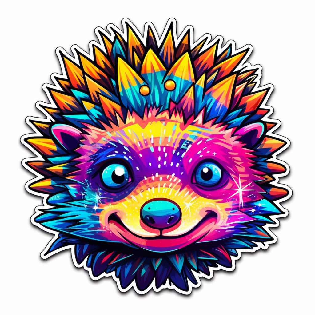 Hedgehog Vinyl Decal Sticker for Car, Laptop, Tumbler and more # 0010198