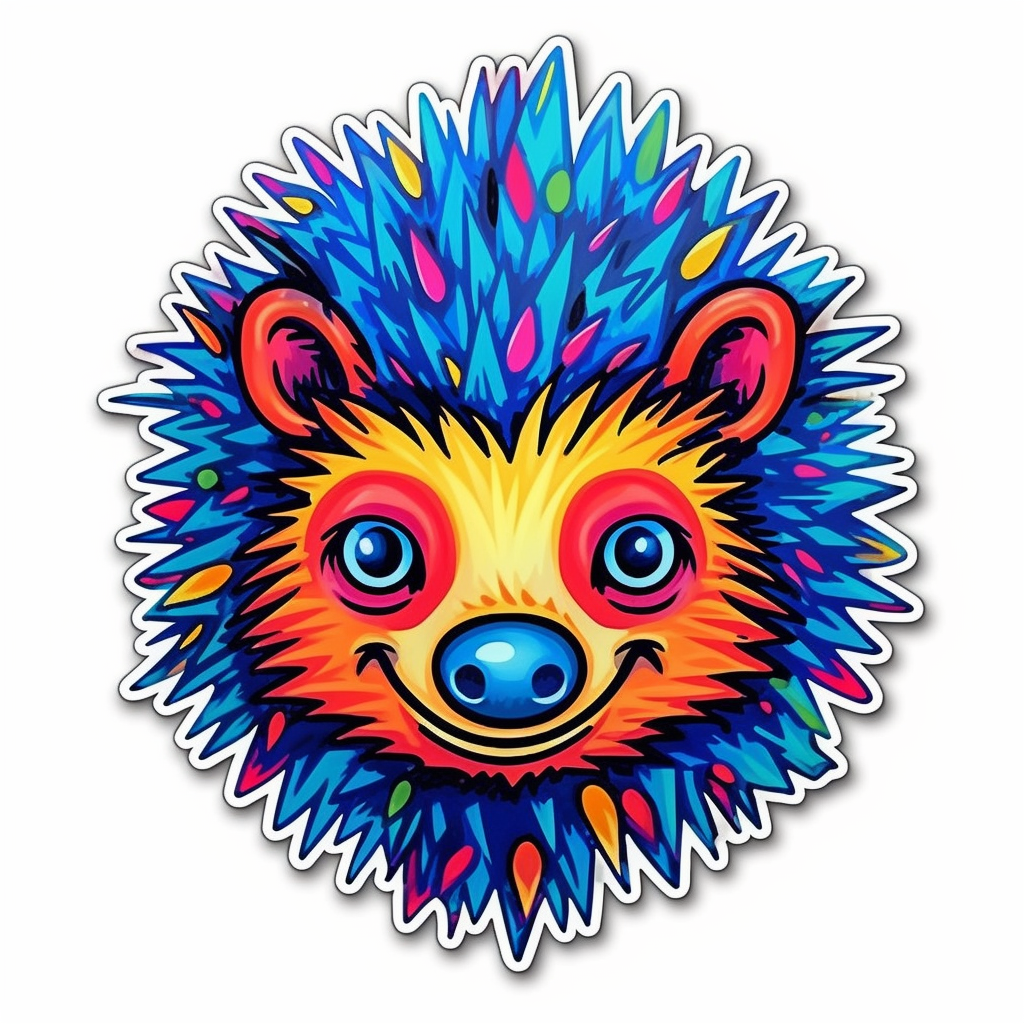 Hedgehog Vinyl Decal Sticker for Car, Laptop, Tumbler and more # 0010195