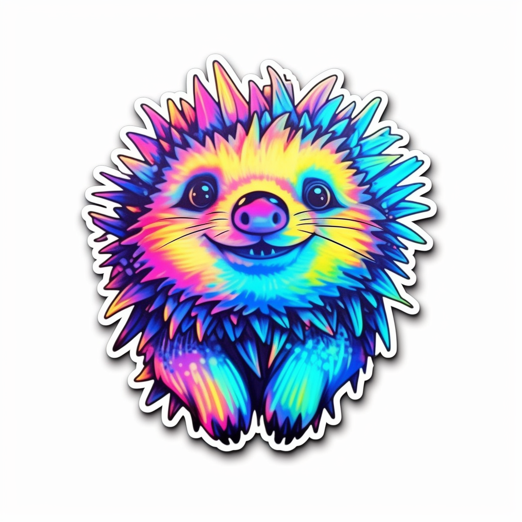 Hedgehog Vinyl Decal Sticker for Car, Laptop, Tumbler and more # 0010194
