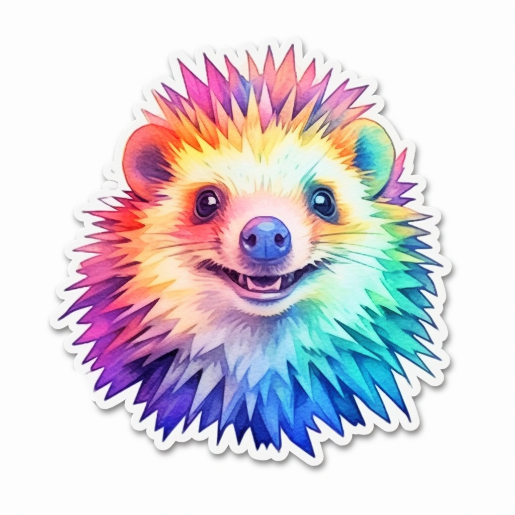Hedgehog Vinyl Decal Sticker for Car, Laptop, Tumbler and more # 0010220