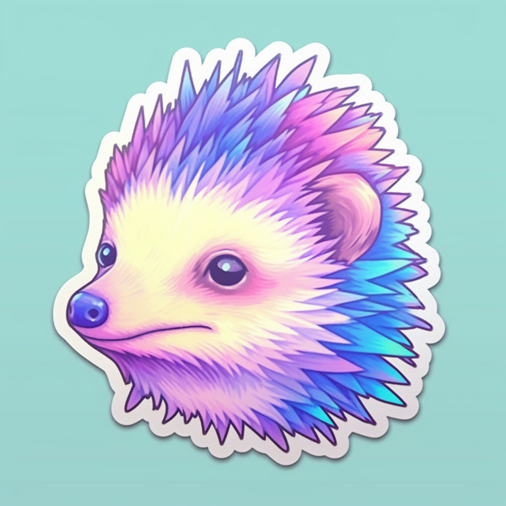 Hedgehog Vinyl Decal Sticker for Car, Laptop, Tumbler and more # 0010212