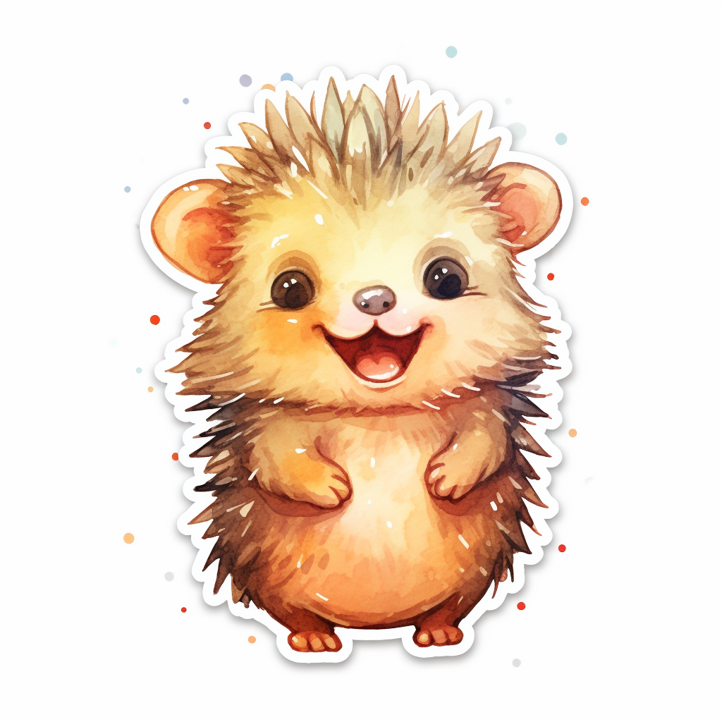 Hedgehog Vinyl Decal Sticker for Car, Laptop, Tumbler and more # 0010208