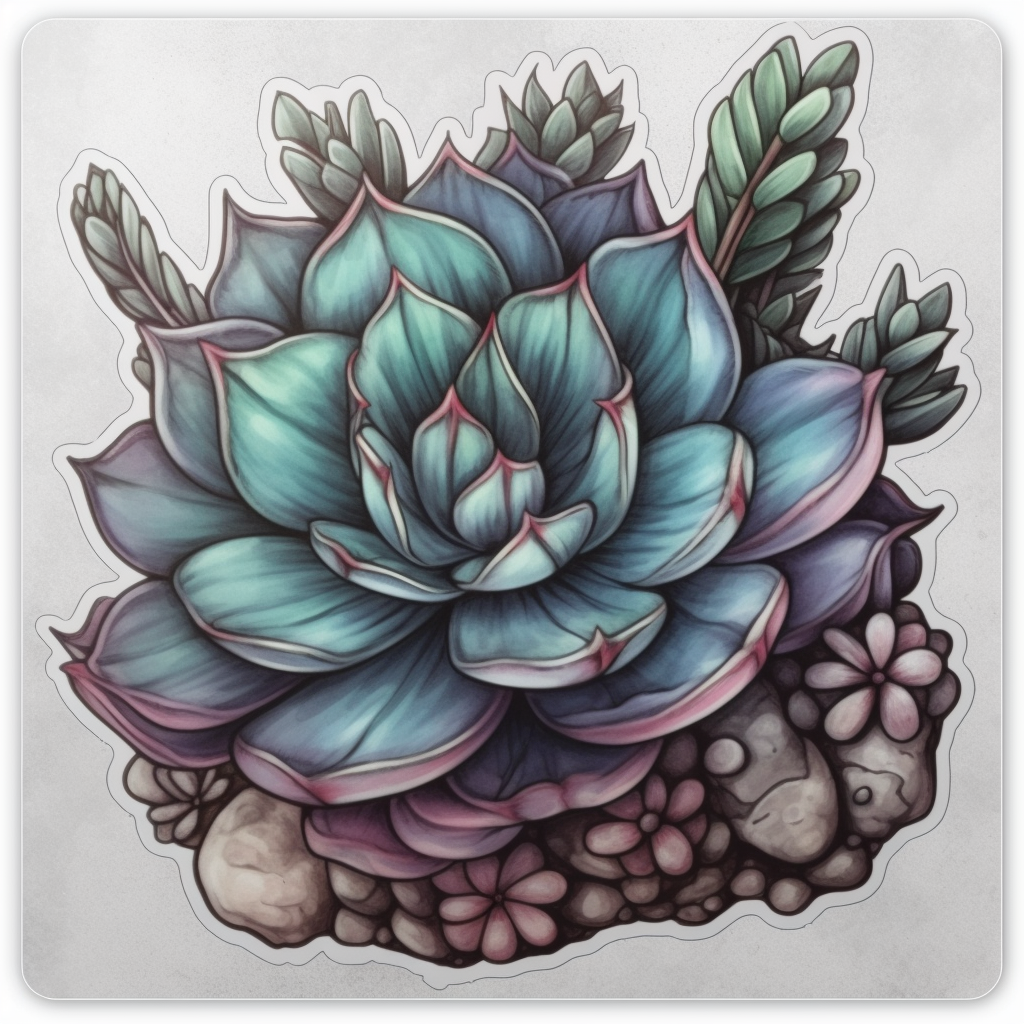 Haworthia Succulent Vinyl Decal Sticker for Car, Laptop, Tumbler and more # 006770