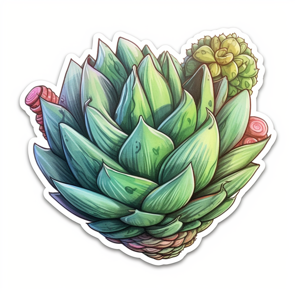 Haworthia Succulent Vinyl Decal Sticker for Car, Laptop, Tumbler and more # 006768