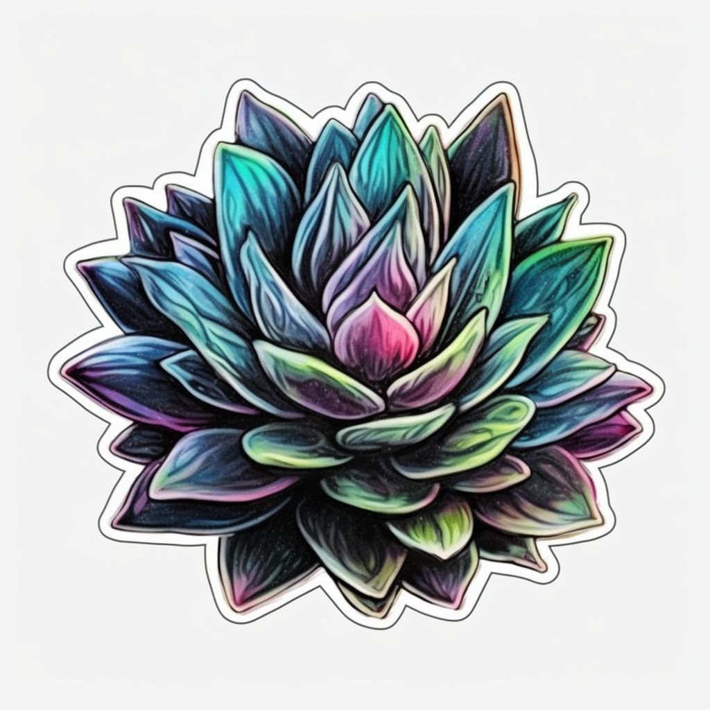 Haworthia Succulent Vinyl Decal Sticker for Car, Laptop, Tumbler and more # 006759