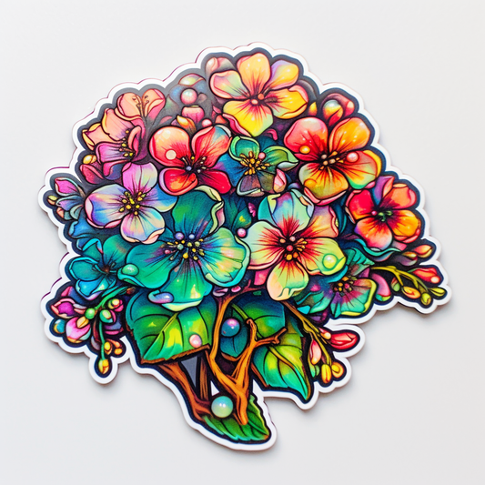 Hawthorn FLower Vinyl Decal Sticker for Car, Laptop, Tumbler and more # 006258