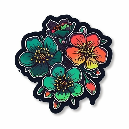 Hawthorn FLower Vinyl Decal Sticker for Car, Laptop, Tumbler and more # 006256