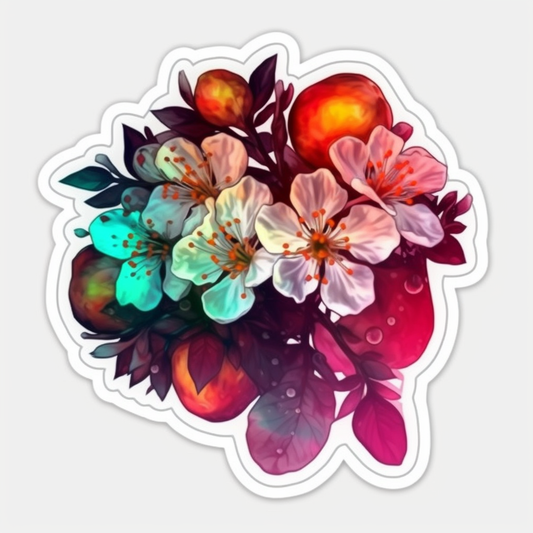 Hawthorn FLower Vinyl Decal Sticker for Car, Laptop, Tumbler and more # 006237